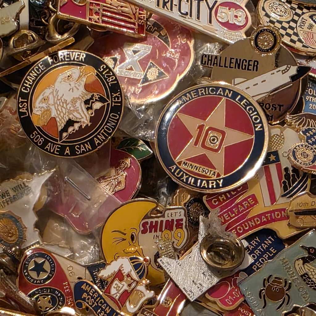 Assorted Vintage Pins Collection American Legion Variety